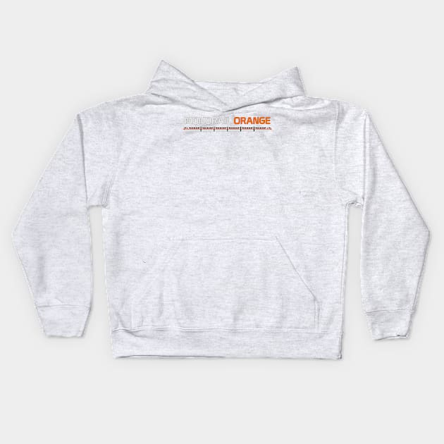 Monorail Orange Kids Hoodie by Tomorrowland Arcade